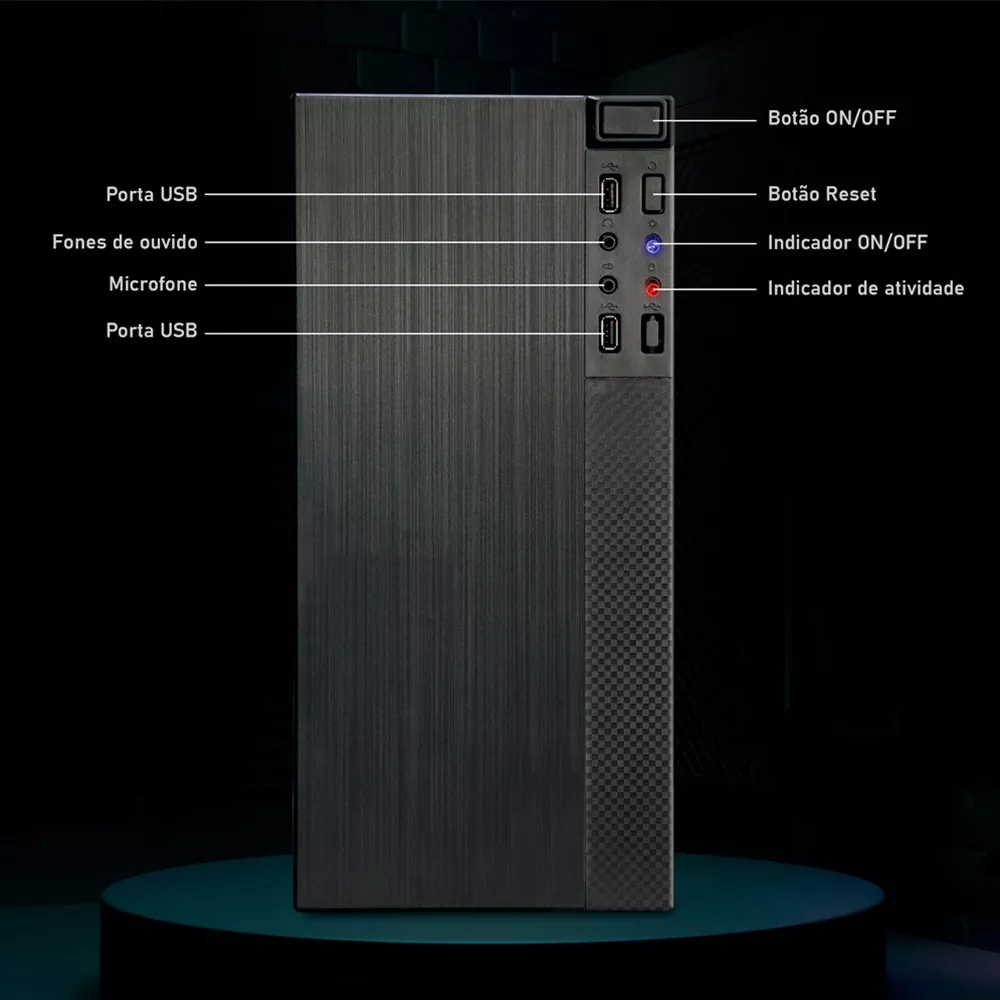 Pc Computador Cpu Intel Core I3 8gb Ssd 120gb Strong Tech - Image 3
